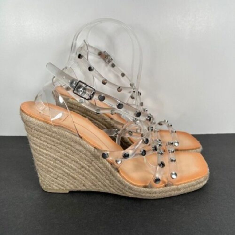 Dolce Vita Maxton wedge espadrille lucite sandals Wedge Summer Cruise Be…